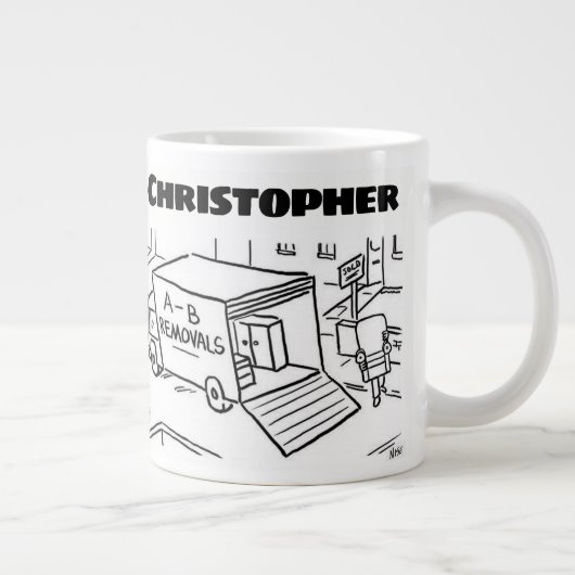 Cadeaus voor een Man van Versies met Naam Grote Koffiekop (Rechts)