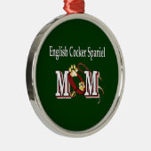 Cadeaus voor Engelse Cocker Spaniel Moeders Metalen Ornament (Rechts)