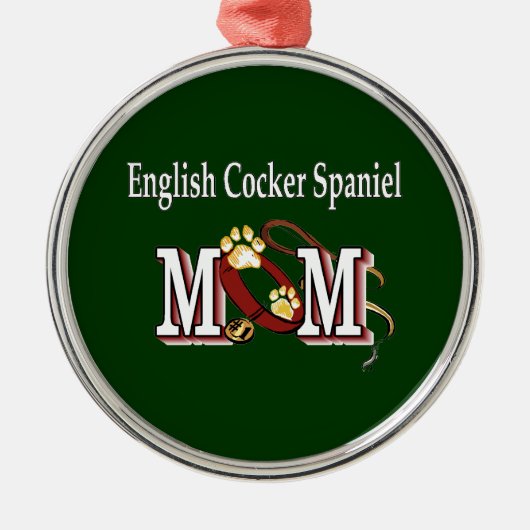 Cadeaus voor Engelse Cocker Spaniel Moeders Metalen Ornament (Voorkant)