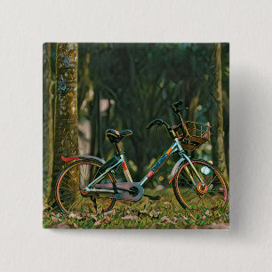 cadeaus voor fietsen vierkante button 5,1 cm