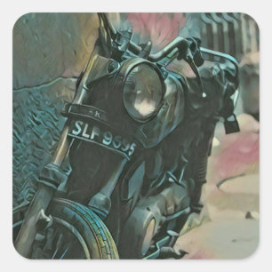 Cadeaus voor fietsers vierkante sticker