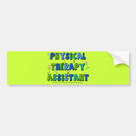 Cadeaus voor fysiotherapieassistenten bumpersticker (Voorkant)