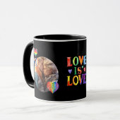 Cadeaus voor Gay Trans LGBTQIA Koppels Gepersonali Mok (Voorkant links)