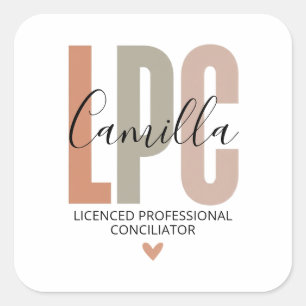 Cadeaus voor Gecertificeerd Professionele Counselo Vierkante Sticker