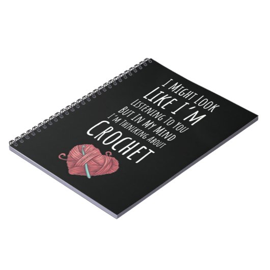 Cadeaus voor gehaakte liefhebbers haken voor haar notitieboek (Linkerzijde)