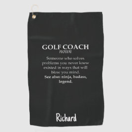 Cadeaus voor golfcoach Grappige golftrainer leraar Golfhanddoek