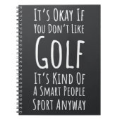 Cadeaus voor golfliefhebbers Funny Golfer Sarcasti Notitieboek (Voorkant)
