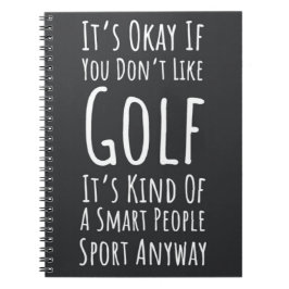 Cadeaus voor golfliefhebbers Funny Golfer Sarcasti Notitieboek