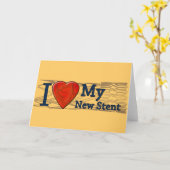 Cadeaus voor hartinugwinning | Stent T-shirts Kaart (Gele Bloem)