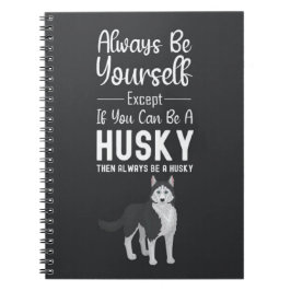 Cadeaus voor Husky-hondenliefhebbers Siberisch hui Notitieboek