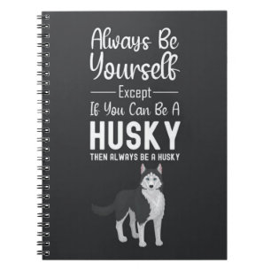 Cadeaus voor Husky-hondenliefhebbers Siberisch hui Notitieboek