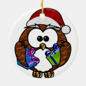 Cadeaus voor kerstboomkalveren keramisch ornament (Achterkant)