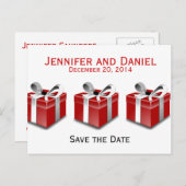 Cadeaus voor Kerstdatum opslaan Aankondigingen Aankondigingskaart (Voorkant / Achterkant)