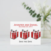 Cadeaus voor Kerstdatum opslaan Aankondigingen Aankondigingskaart (Staand voorkant)