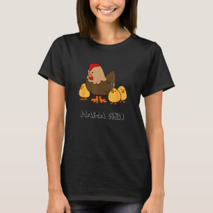 Cadeaus voor kippen Cute Hen en kuikens, kippenmoe T-shirt