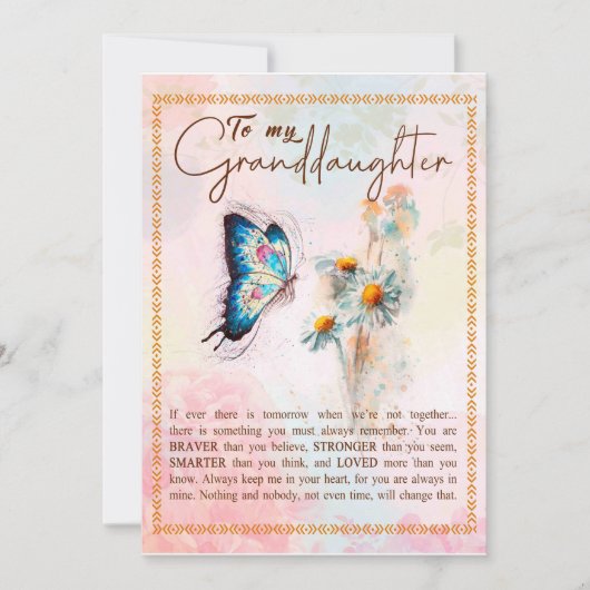 Cadeaus voor kleindochter | Van opa oma familie Kaart (Voorkant)