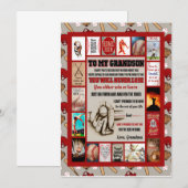 Cadeaus voor kleinkind | Aan mijn kleinkind Liefde Kaart (Voorkant / Achterkant)