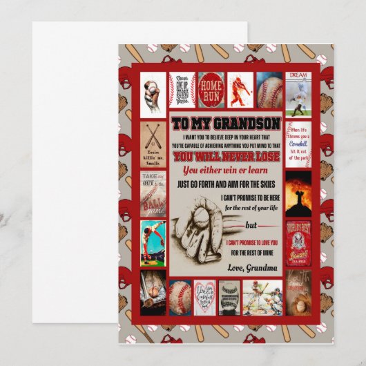 Cadeaus voor kleinkind | Aan mijn kleinkind Liefde Kaart (Voorkant / Achterkant)