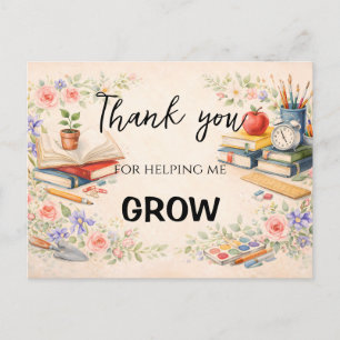 Cadeaus voor leraren bedanken   Einde schooljaar Briefkaart