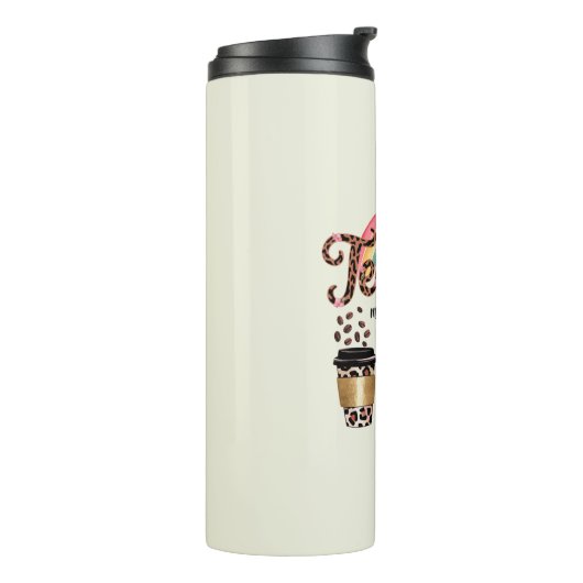 Cadeaus voor leraren Funny Most Likely To-uitsprak Thermosbeker (Gedraaid links)