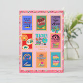 Cadeaus voor leraren Quotes Grappig waardering pen Kaart (Staand voorkant)