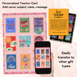 Cadeaus voor leraren Quotes Grappig waardering pen Kaart