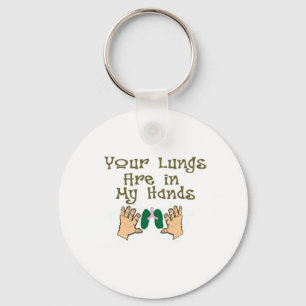 Cadeaus voor longreanimatietechnicus "Longen in mi Sleutelhanger