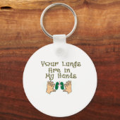 Cadeaus voor longreanimatietechnicus "Longen in mi Sleutelhanger (Voorkant)