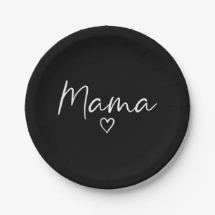 Cadeaus voor mama voor vrouwen hart Moederdag mama Papieren Bordje