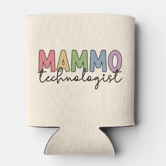 Cadeaus voor mammo-technoloog mammografie technicu blikjeskoeler (Achterkant)