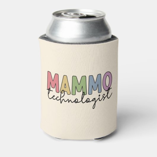 Cadeaus voor mammo-technoloog mammografie technicu blikjeskoeler (Blikje Achterkant)