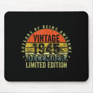 Cadeau's voor mannen 80ste verjaardag December 194 Muismat