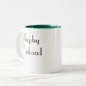 Cadeaus voor mannen - Trophy Husband koffiemok Tweekleurige Koffiemok (Voorkant links)