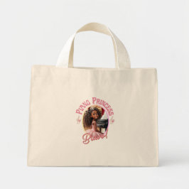 Cadeaus voor meisjes die graag piano spelen mini tote bag