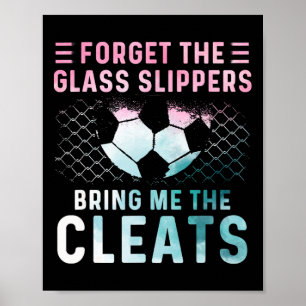 Cadeaus voor meisjes voetbalspeler Team schoenen M Poster