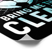 Cadeaus voor meisjes voetbalspeler Team Voetbalsch Poster (Hoek)