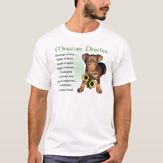 Cadeaus voor Miniature Pinscher T-shirt (Voorkant)