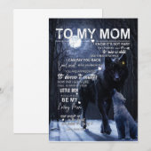 Cadeaus voor Moeders | Brief aan mijn moeder Liefd Kaart (Voorkant / Achterkant)