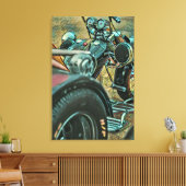 cadeaus voor motorrijders canvas afdruk (Insitu (Woonkamer))