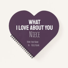 Cadeaus voor nichtje Schattige roze harten voor ha Notitieboek