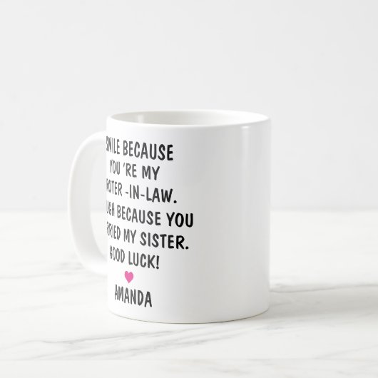 Cadeaus voor nieuwe zwager | Zwager cadeau Koffiemok (Voorkant links)