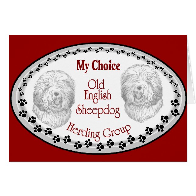 Cadeaus voor Old English Sheepdog (Voorkant Horizontaal)