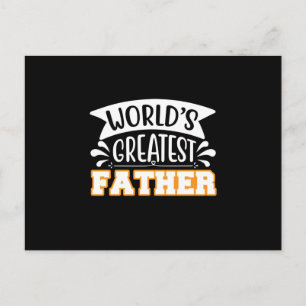 Cadeaus voor papa   De grootste vader ter wereld Briefkaart