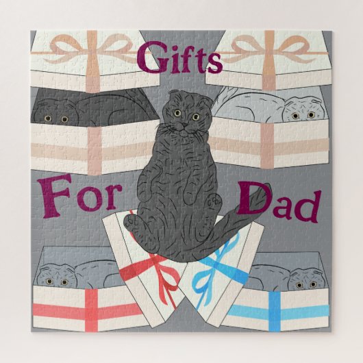 Cadeaus voor papa legpuzzel (Verticaal)