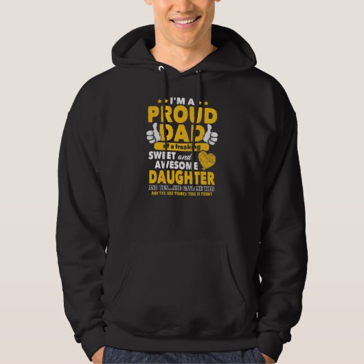 Cadeaus voor papa uit de Vaderdag van Daughter Fun Hoodie (Voorkant)