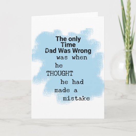 Cadeaus voor papa van schoondochter kaart (Voorkant)