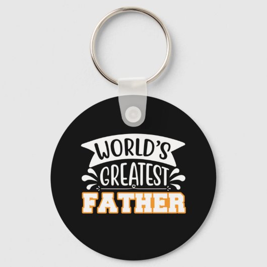 Cadeaus voor papa | Werelds Beste Vader Sleutelhanger (Voorkant)