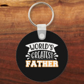 Cadeaus voor papa | Werelds Beste Vader Sleutelhanger (Voorkant)