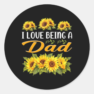 Cadeaus voor papa Zwangerschap Aankondiging Kledin Ronde Sticker