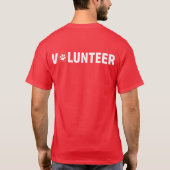 Cadeaus voor Paws Vrijwilliger T-shirt (Achterkant)